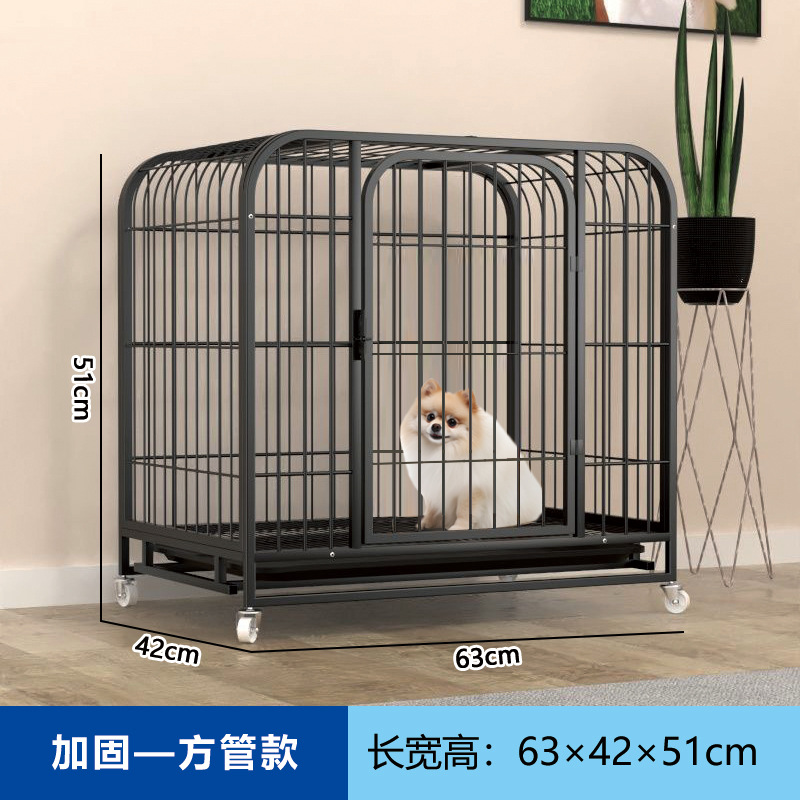 สีดำ - ขนาด 63*42*51 ซม., สำหรับสัตว์เลี้ยงที่มีน้ำหนักไม่เกิน 10 กิโลกรัม