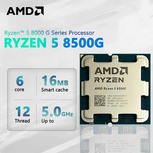<strong>AMD</strong> R5 8500G <strong>Desktop</strong> <strong>Processor</strong> Radeon 740M Graphics 6 Cores 12 Threads 5.0 GHz Boost 16 MB L3 Tray Packaging New <strong>Computer</strong> - Product Image 3