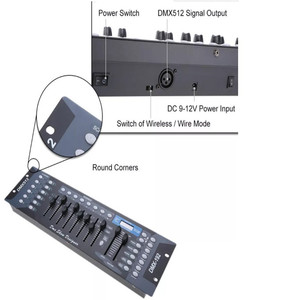 Wireless DMX512 Console Stage Lighting <strong>Controller</strong> Wireless <strong>DMX</strong> 192 Channels for DJ Equipment - Product Image 6