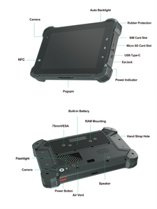 Custom 7 Inch Rugged Tablet PC Vehicle <strong>Computer</strong> <strong>Data</strong> Terminal Docking Station With J1939 GPIO RS232 Analog <strong>Input</strong> for Truck - Product Image 4