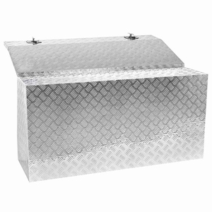 带钥匙孔盖的双丁字锁双锁抽屉铝制水和卡车工具箱 - Product Image 3