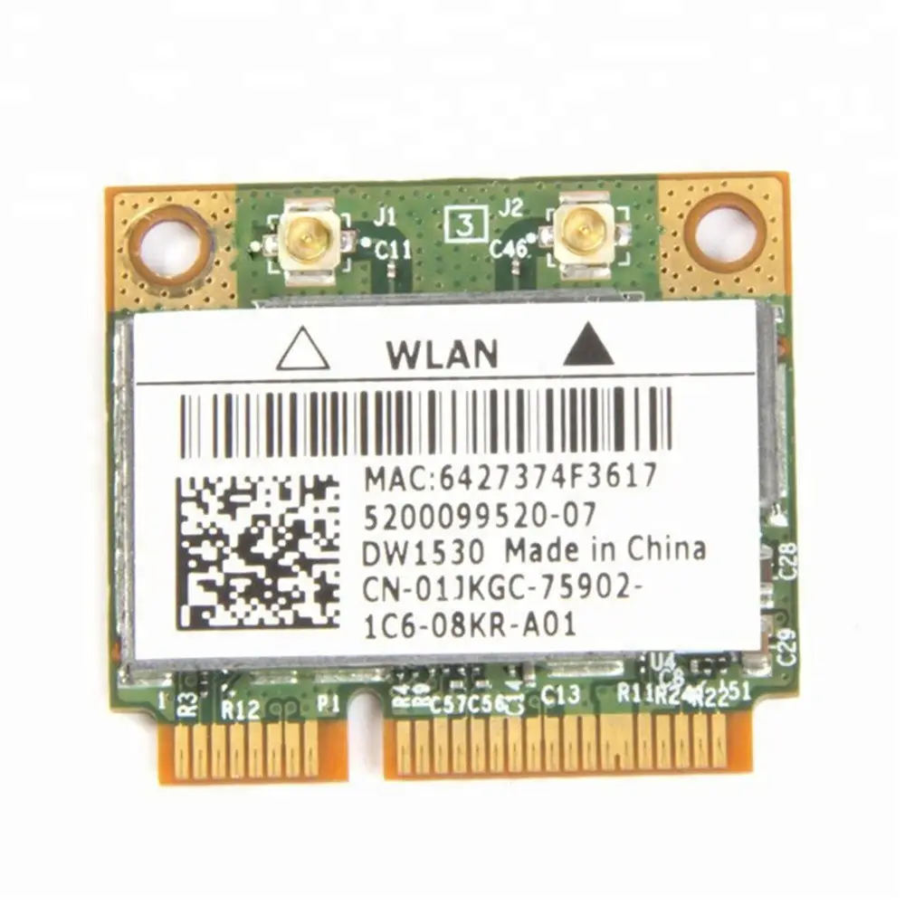 Broadcom bcm4322 placa sem fio dw1530, 802.11a/b/g/n, banda dupla, mini, pci-e wifi, para dell e6420 e5510 pro, cartão wifi