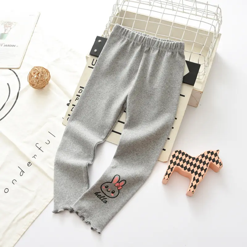 Nuovi Leggings personalizzati per bambini versione coreana dell'esterno indossare pantaloni Casual per coniglietti da bambina