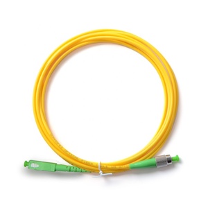 FC APC TO SC APC โหมดเดียว Simplex 1ม. 3ม. 3.0มม. 9 125UM G652D PVC LSZH onfr OFNP สายแพทช์ไฟเบอร์ออปติกสำหรับ FTTH - Product Image 1