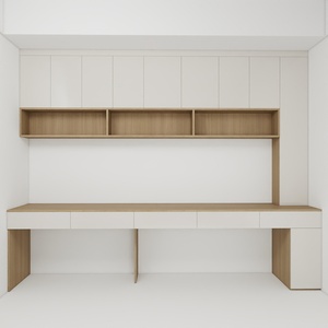 Công suất lớn tích hợp tủ sách máy tính để bàn máy tính bàn đơn giản nhà nghiên cứu bàn cho sinh viên phòng ngủ - Product Image 1