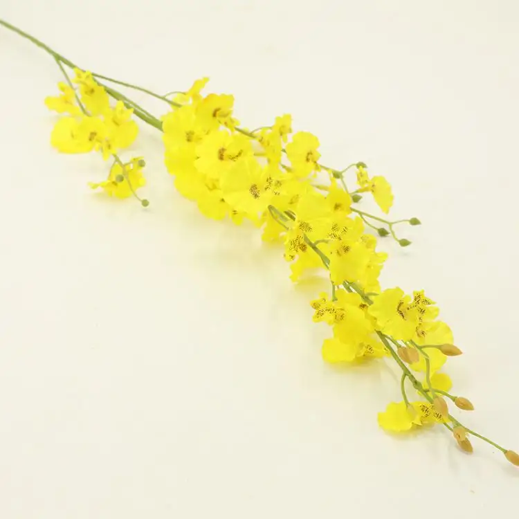 DY46018 buen precio seda Artificial balcón orquídea rama * 5 para San Valentín flores para la decoración de la casa