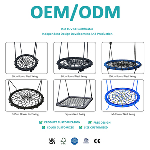 Trẻ em ngoài trời của cây làm tổ đu 60cm Vòng dây treo web nhà sản xuất và nhà cung cấp cho công viên và sân chơi - Product Image 6