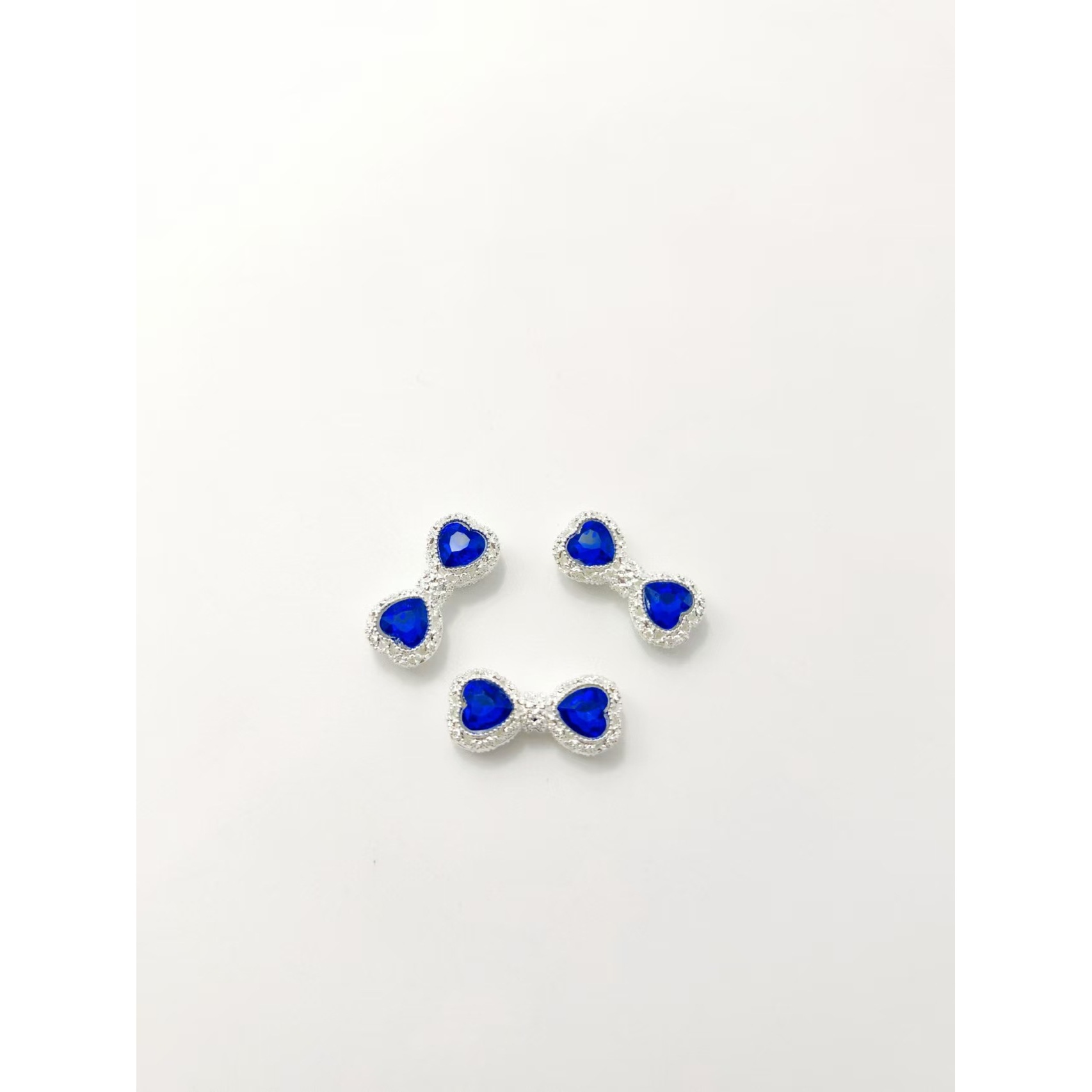 Silver-plated Sapphire Blue Diamond