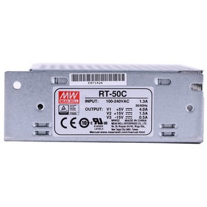 RT-50C平均密闭型50W 5V 15V-15v高效三输出交流至dc开关电源 - Product Image 1