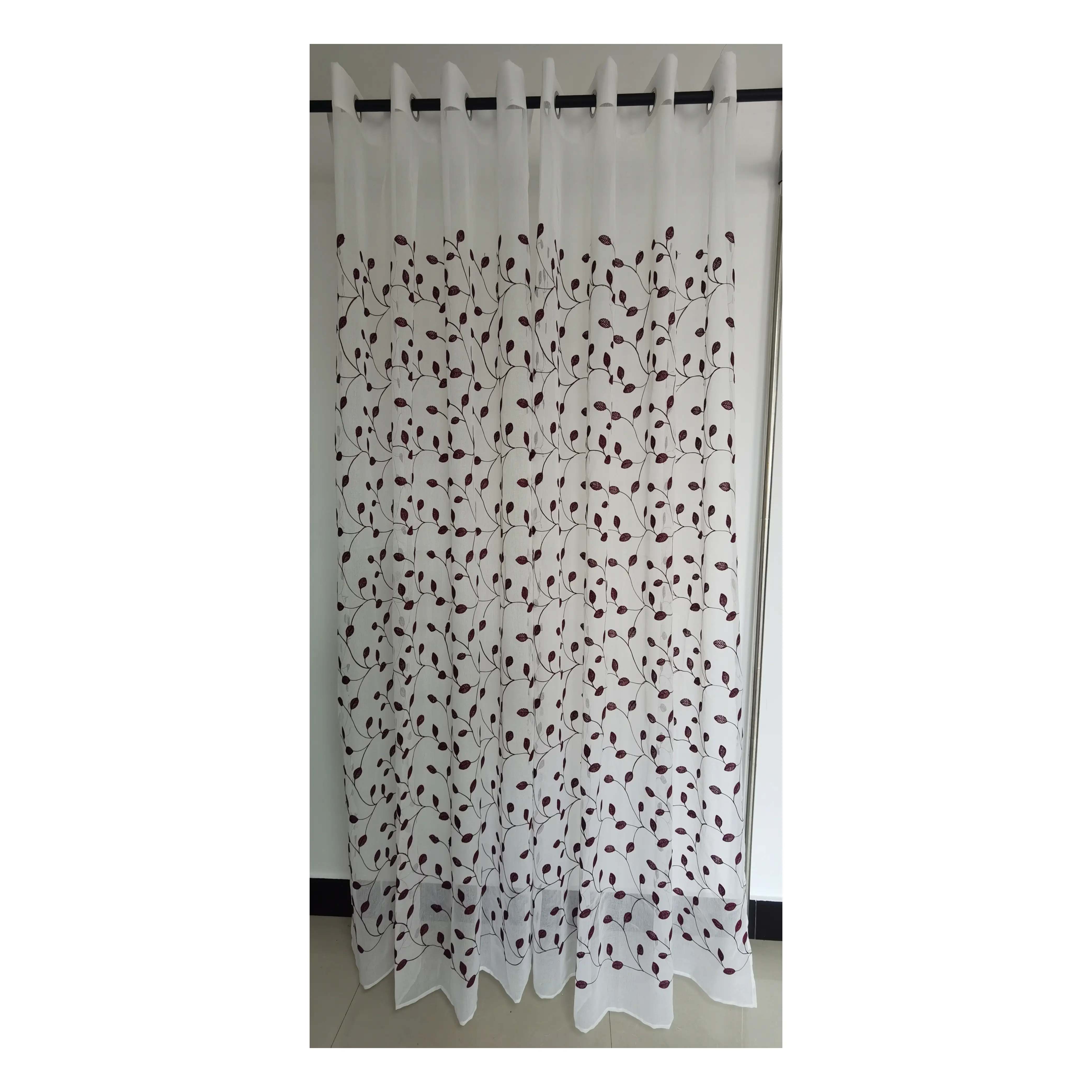 Cortinas transparentes de tul blanco liso para ventana, tela de organza bordada de gasa para sala de estar, dormitorio moderno, gran oferta, 2022