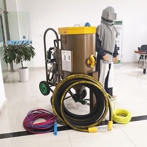 CE Certified High Quality 150L/200L/300L Pneumatic Remote Control Abrasive Sandblasters with Air Filter