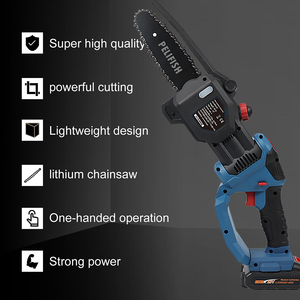 Mini testere 6-Inch ile 2 pil akülü güç zincir testereleri ile güvenlik kilidi el küçük testere için ahşap kesme ağacı - Product Image 4