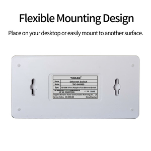 Conmutador Ethernet rápido del fabricante TINCAM, 8/5 puertos, conmutación LAN RJ45, PC/VLAN/función apilable, 10/100Mbps para sistema de red - Product Image 5
