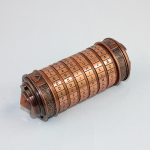 Da Vinci Code Mini Cipher Lock Puzzle Box Romántico Cumpleaños Aniversario Regalo Novia Compartimento oculto Puerta Uso San Valentín - Product Image 4