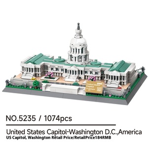 Wange Washington Capitol Compatible Building Block Set Small Particle Educational Plastic Model <strong>Toys</strong> for Children Assemble 5235 - Product Image 6