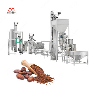高效可可豆粉生产制造机生产线价格黄油可可加工厂 - Product Image 1