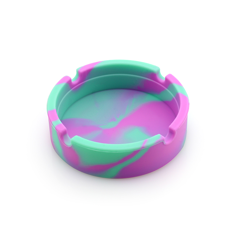 Cendrier en silicone-0103 Menthe+Rose