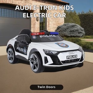 רכבת דוושה חשמלית E-TRON-על ילדים מכונית יוניסקס לילדים מגיל 7 + עיצוב המשטרה מורשה עשה פלסטיק עמיד