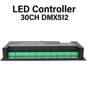 Регулятор яркости высокой мощности 12 в 24 в контроллер 30 каналов DMX rgb контроллер светодиодной ленты декодер dmx 512 - Product Image 3