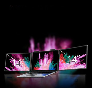 Monitor de pantalla LCD portátil Triple de 14 pulgadas IPS 1920*1200P Extensor dual USB3.1 Tipo-C 60Hz Diseño de patente para pantalla LPS - Product Image 4