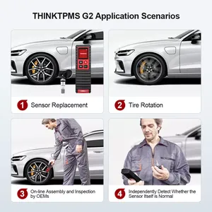 THINKTPMS-herramienta Universal de inspección de presión de neumáticos de coche, dispositivo de diagnóstico de presión de neumáticos, 315MHz, 433MHz, programación de Sensor, G2 TPMS