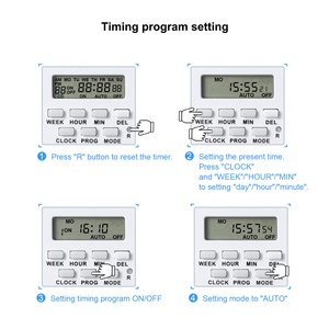 Werkseitige Direkt versorgung Elektronischer programmier barer Schalter LCD Digital Timer Socket - Product Image 2