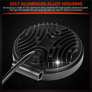 3800LM 42W 5500K รอบ 3D โปรเจคเตอร์ LED ทํางานจุดไฟลําแสงกันน้ํากันชนย้อนกลับ 4 นิ้ว Pods ไฟ LED - Product Image 3