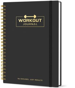 Fitness Workout Journal for Women &amp; Men A5 Workout <strong>Log</strong> Book Planner for Tracking Diary Journal <strong>Notebook</strong> - Product Image 1