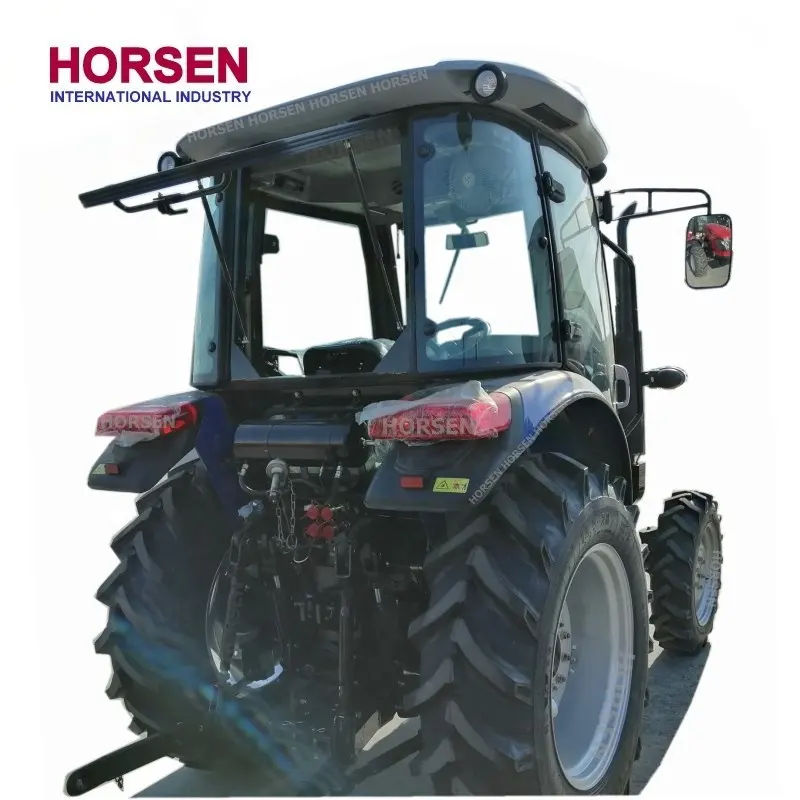 HORSEN CHINA 60HPรถแทรกเตอร์ห้องโดยสารอเนกประสงค์พร้อมห้องโดยสารที่มีเครื่องปรับอากาศเต็มรูปแบบสำหรับการเฉือนล้างBalingหรือPloughing