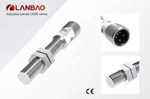兰宝M8金属感应式接近开关传感器，带M12连接器 - Product Image 5