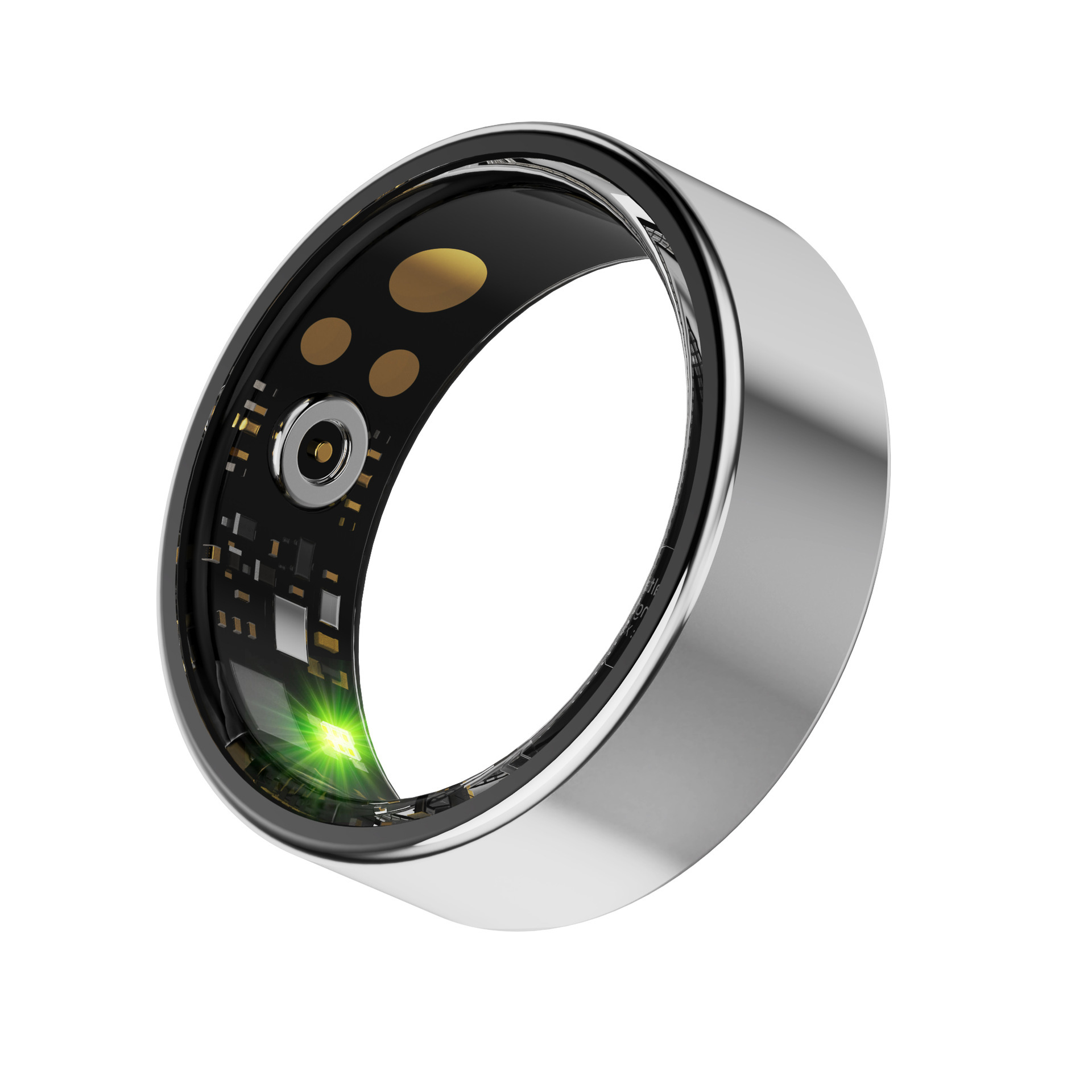 Smart Ring - Silver Magnetic Charging Cable Size 6