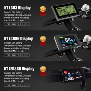 LCD LED ekran ile 36V 48V 500W elektrikli bisiklet dönüşüm kiti arka döndür Hub Motor çark seti e-bisiklet dönüşüm kitleri