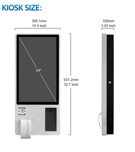 Original Factory Price OEM Custom 24 Inch Qr <strong>Code</strong> Fast Food Ordering Self Service Payment Kiosk <strong>Software</strong> Machine - Product Image 4