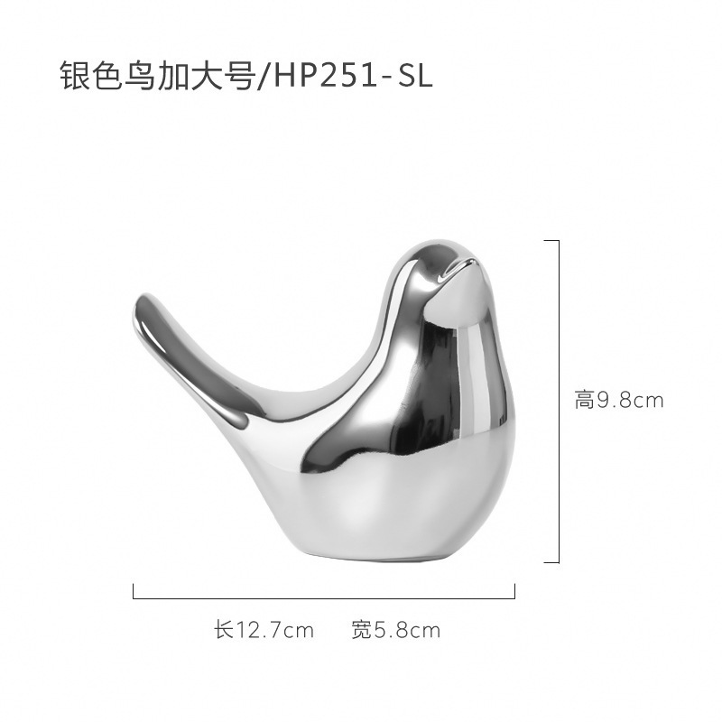 Oiseau en argent HP251-SL taille plus