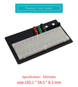 DRX EB03B <strong>Breadboard</strong> 830 Point Solderless Prototype PCB Board Kit Protoboard - Product Image 3