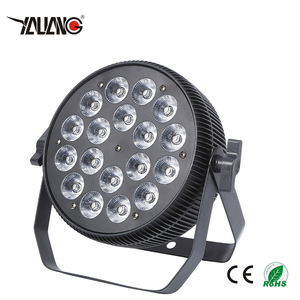 Profesyonel 18-LED projektör işık sahne disko aydınlatma için Powercon ile UV + UV düz ışın ışıkları ve PAR Stag olabilir - Product Image 3