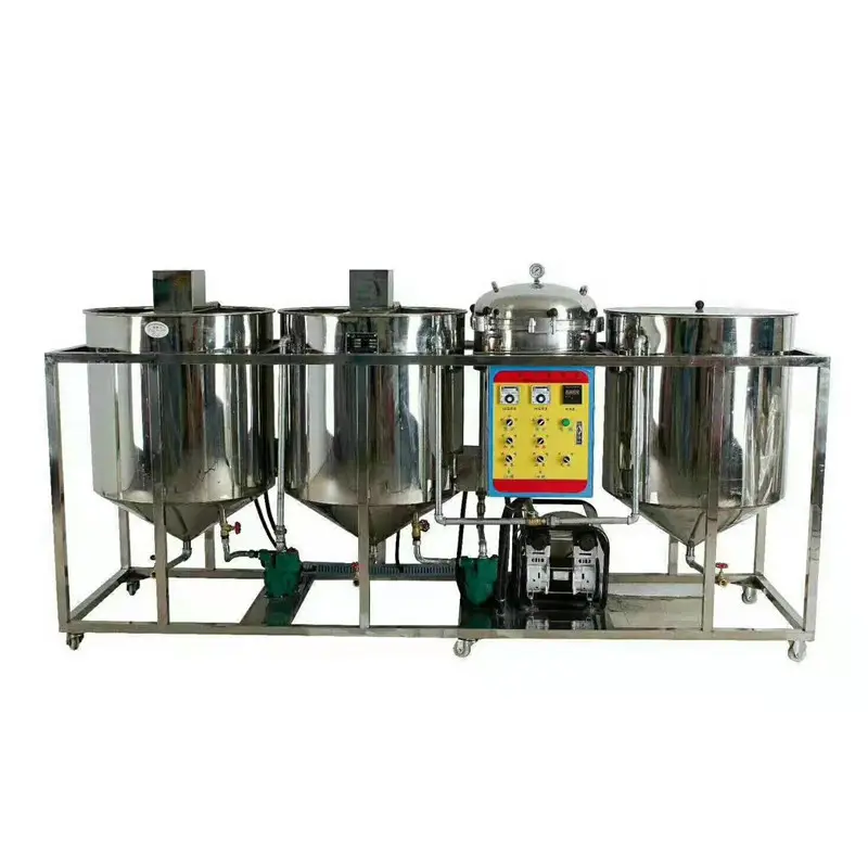 crude oil refining machine industrial edible oil refining machine palm oil refinery machine