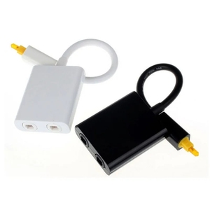 Nuevo adaptador divisor de Audio óptico Digital SPDIF divisor Toslink de 2 vías SPDIF divisor de Cable óptico Hub 1 entrada 2 salida - Product Image 1