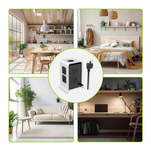 <strong>Desktop</strong> <strong>Multi</strong> US Outlet <strong>Socket</strong> Extension Lead 4 Usb Tower Power Extension <strong>Socket</strong> - Product Image 3