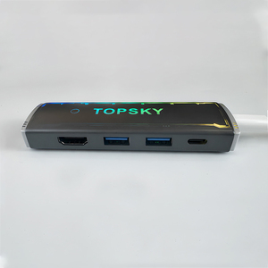 新しいスタイルRGB 5-in-1 USB Cハブ4K60HZ USB3.0/USB2.0 PD100Wマルチポートアダプター1000Mbpsラップトップおよびその他のデバイス用イーサネット - Product Image 1