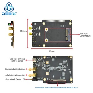 DEBIX LoRa плата дальнего действия беспроводной модуль с Wi-Fi и Bluetooth для умной парковки датчики качества воздуха оповещения общественной безопасности - Product Image 3