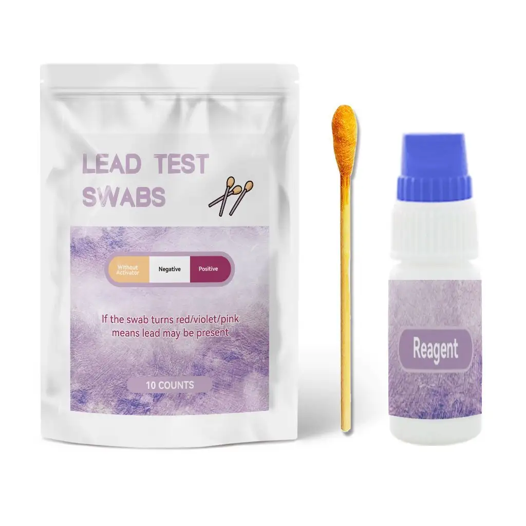 रैपिड लीड टेस्ट किट 30 स्वैब हाउसपेंट के लिए उपयुक्त, परिणाम 30 सेकंड में घर की पेंट की गई सतहों में सीसा का पता लगाता है