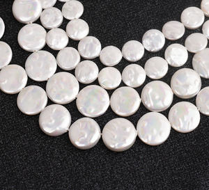 12-25MM Coin Pearls Shell Pearl DIY Material Wholesale Loose Baroque Pearl <strong>Beads</strong> for Jewelry Making - Product Image 2