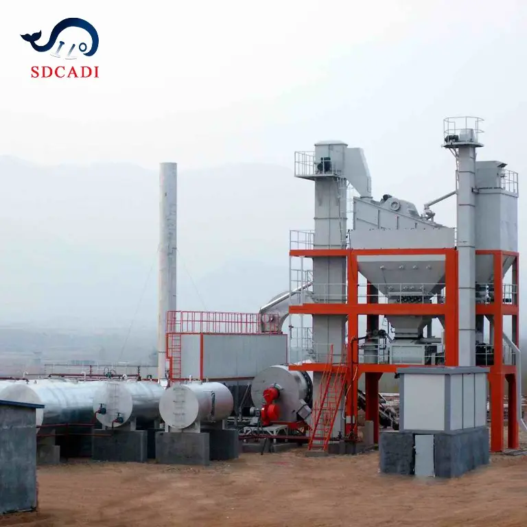 10-240cbm/H Marini Asfalt Plant Continue Asfalt Menginstallatie