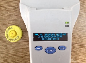 Handheld Flip Pet Microchip <strong>Scanner</strong> Reader-<strong>Bluetooth</strong> RFID Animal ID Tag Detector for Dog/Equine with Glass Tag Reading Function - Product Image 3