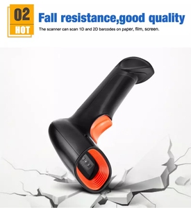 Escáner de código de barras QR, pistola de escaneo láser infrarroja, 1D, 2D, USB, lector de código de barras portátil inalámbrico, novedad de 2021 - Product Image 3