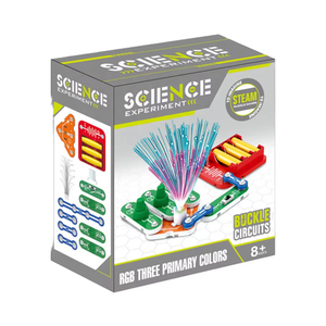 Hot Sale DIY Creative Assembly Set Three Primary LED Light <strong>Sources</strong> Building Electric <strong>Experiment</strong> Blocks Educational Circuit Toy - Product Image 1