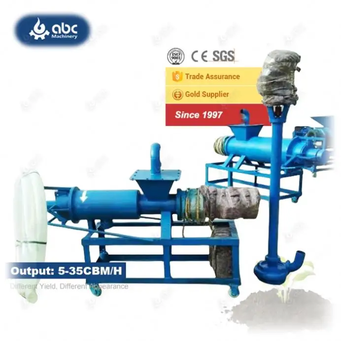 High-Performance Screw Press Cow Dung Manure Sludge Dairy Manure Small Pig Manure Dewatering Machine to Dry Chicken,Pig