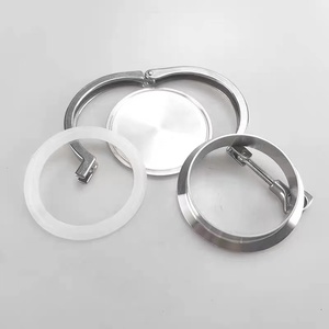 WZ ชุดปลอกโลหะสเตนเลสสตีล304 316,ชุดปลอกโลหะแบบตาบอด3A ชุดปลอกโลหะแบบ Tri Clover 3A SMS - Product Image 3