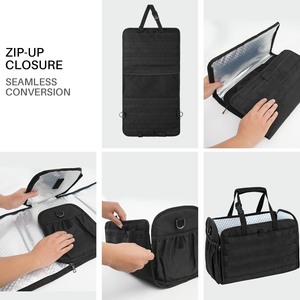 ที่เก็บของในรถแบบ2 in 1ที่เก็บของในรถยนต์ที่นั่งด้านหน้าแบบปรับได้อุปกรณ์จัดระเบียบพร้อมสายรัดกันน้ำ - Product Image 4